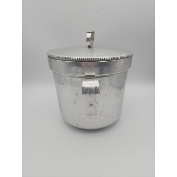 MCM BW Buenilum Hammered Aluminum Ice Bucket Two Handle - Picture 3 of 12
